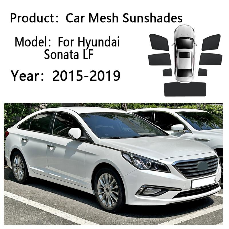 Sun Shades For Hyundai Sonata LF 2015 2016-2019 Sunshades Magnetic Heat insulation Curtains Privacy Window Visor Car Accessories
