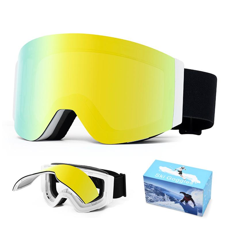 Alpine Skiing goggles high definition anti-fog fashion ski glasses