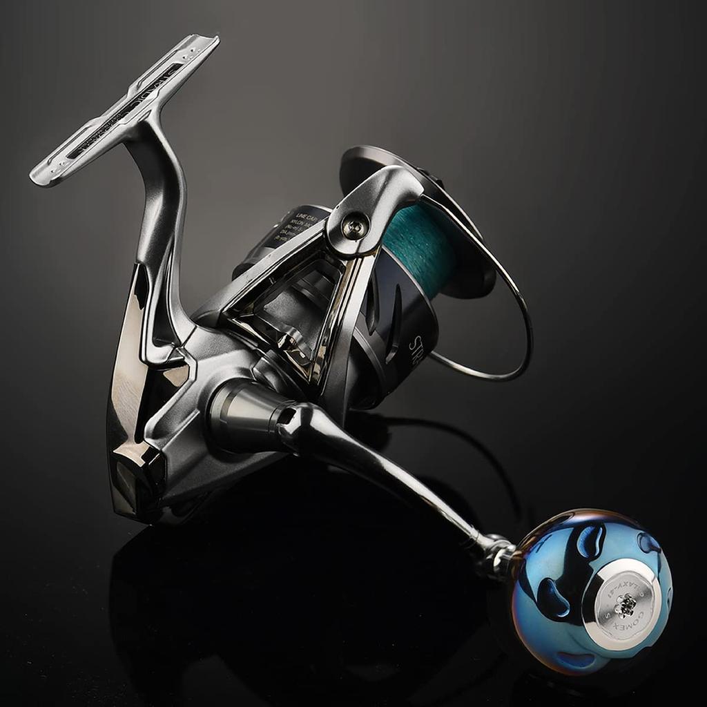 Gomexus T41 Titanium Reel Handle 41mm Replacement for Daiwa Type S and Shimano Type A Twin and Vanquish Spinning and Baitcasting for Sea and Power