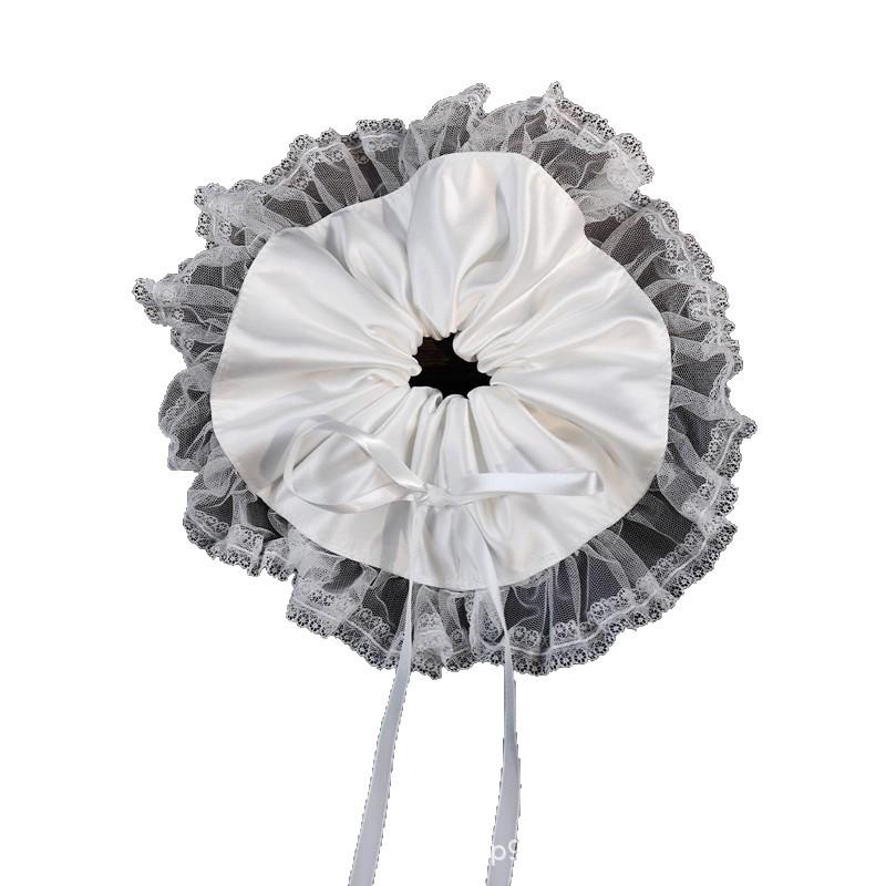 

Korean Elegant Lace Bow Scrunchie Bridal Hairpiece