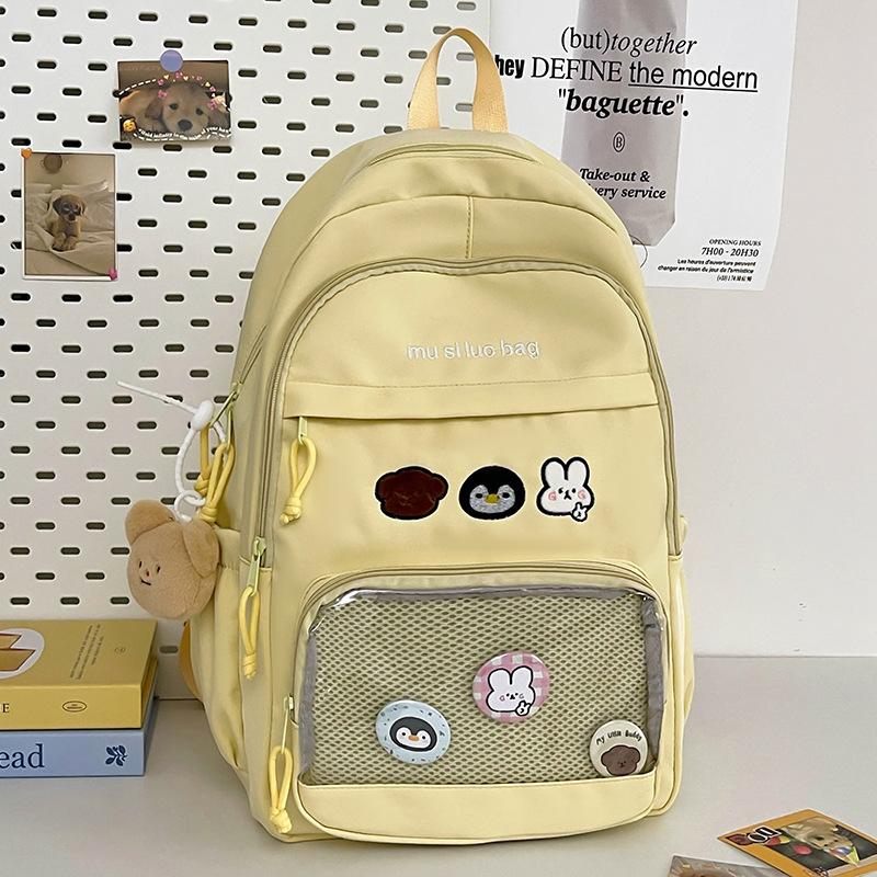 Schoolbag Elementary School Students  Girls Junior High School Students  High School Students  Multi Layer Backpacks