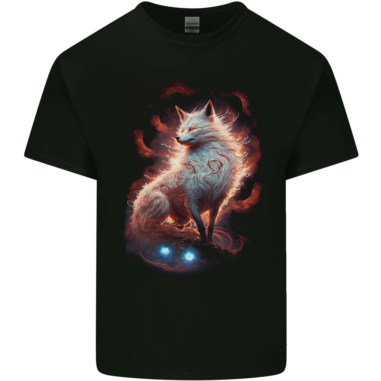 Fantasy Kitsune Magical Fox Kids T-Shirt Childrens 3XL