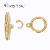 2/4Pcs 18K Gold Plated Toggle Clasps For Jewelry Making Supplies,Brass OT Clasp Connector For Bracelets Findings DIY