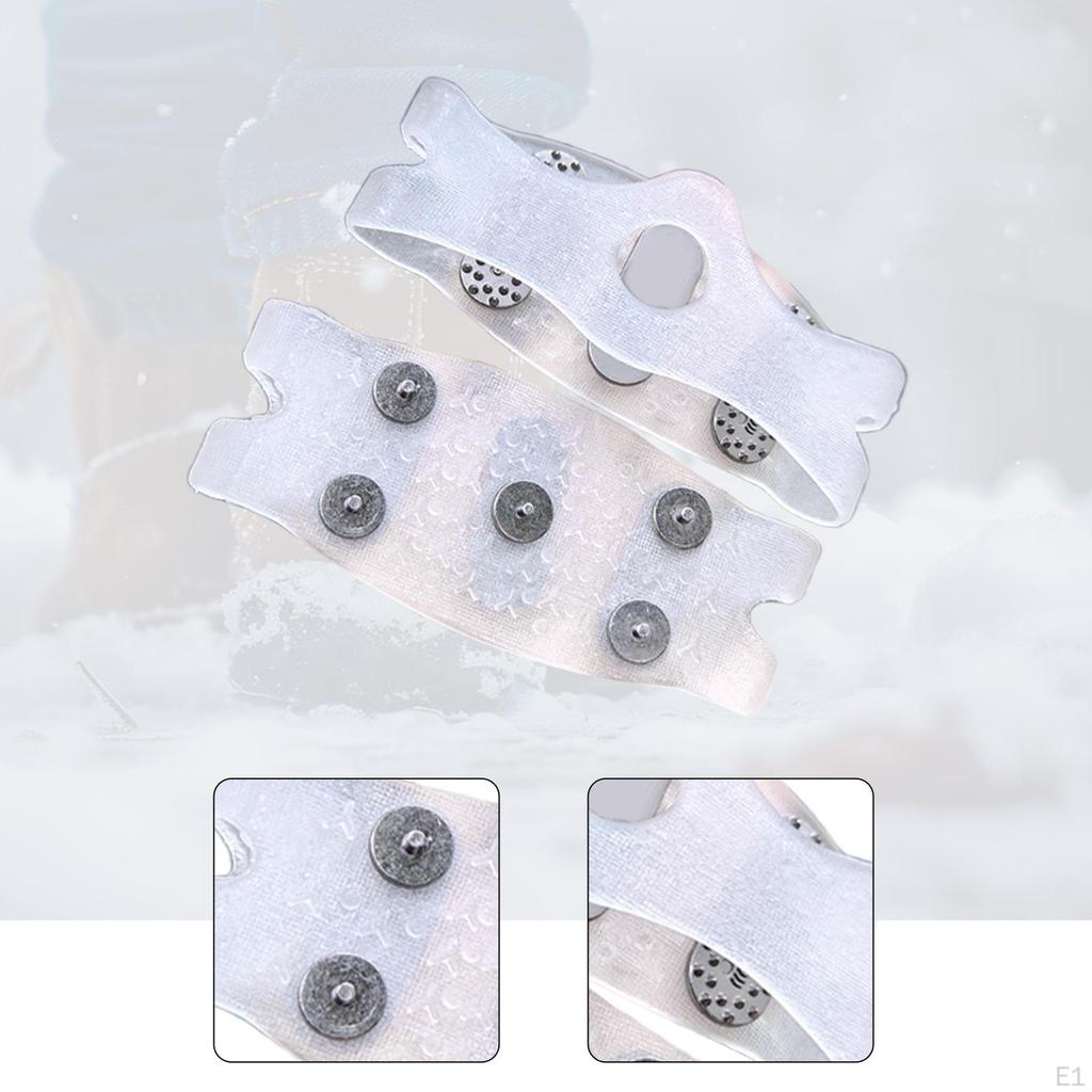 Mačky Proti Skluzu 5 Hrotů Odolné Proti Opotřebení Trakce pro Sněhové Rybaření Lezení