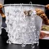Elegant Acrylic Crystal Drop Flower Twig Picks 10Pcs for Wedding Bridal Bouquet Embellishment Use