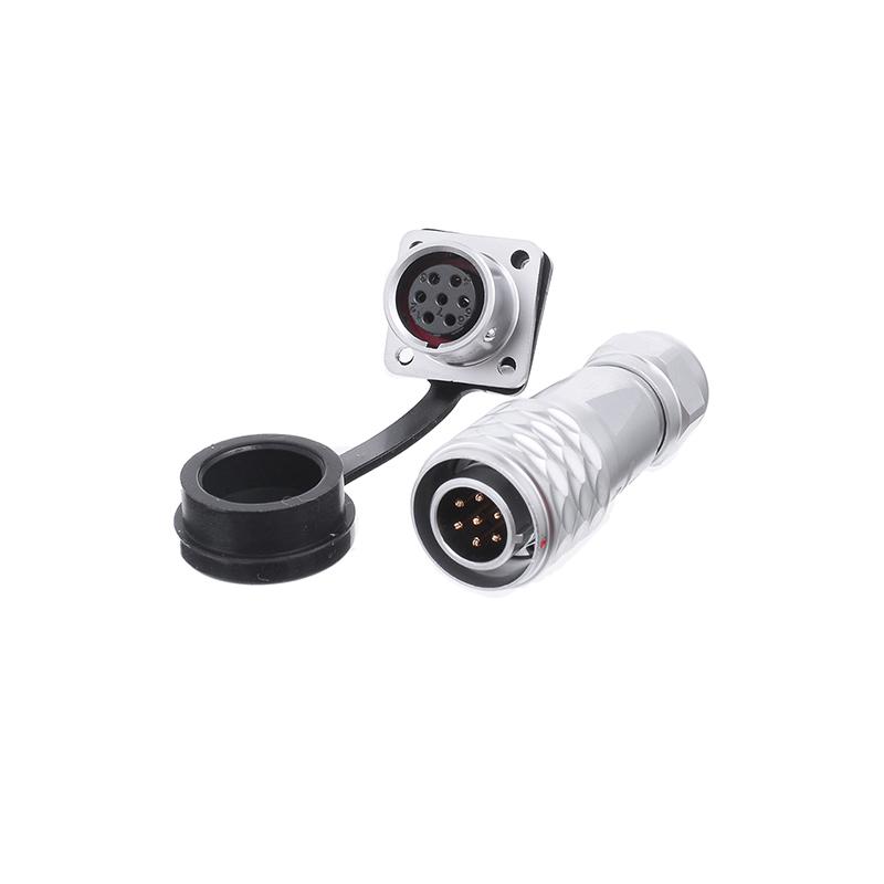 WEIPU SF12 Waterproof M12 2 3 4 5 6 7 9 Pin Wire Cable Aviation Connector Docking Back Nut Male Plug Female Socket Panel Mount