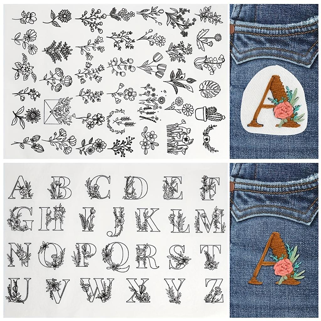 Water Soluble Stabilizer Embroidery Patterns, Stick and Stitch Embroider Paper Wash Away, Flower Floral Daisy Butterfly Designs