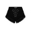 MissDenim High Waist Laced Shorts
