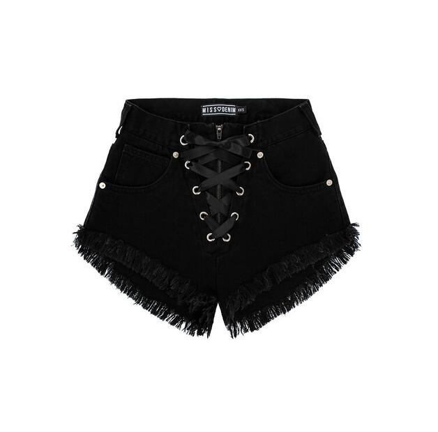 

Шорты MissDenim High Waist Laced EU XXS