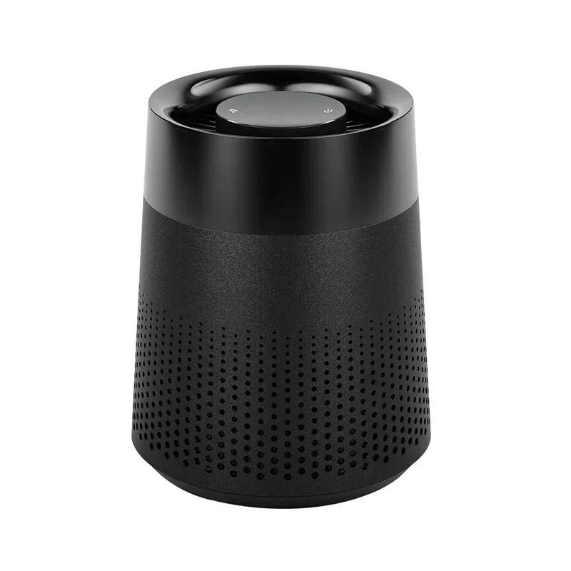 

Portable Mini Air Purifier with HEPA Filter and Negative Ion Technology Low Noise Ideal for Home Automotive and Travel Use чорний