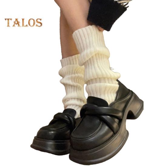 

1 пара зимних носков для голени, трикотажные, противоскользящие, высокоэластичные, в стиле JK Lolita, однотонные, эластичные, утолщенные, для повседневной носки, для занятий спортом и прогулок белый