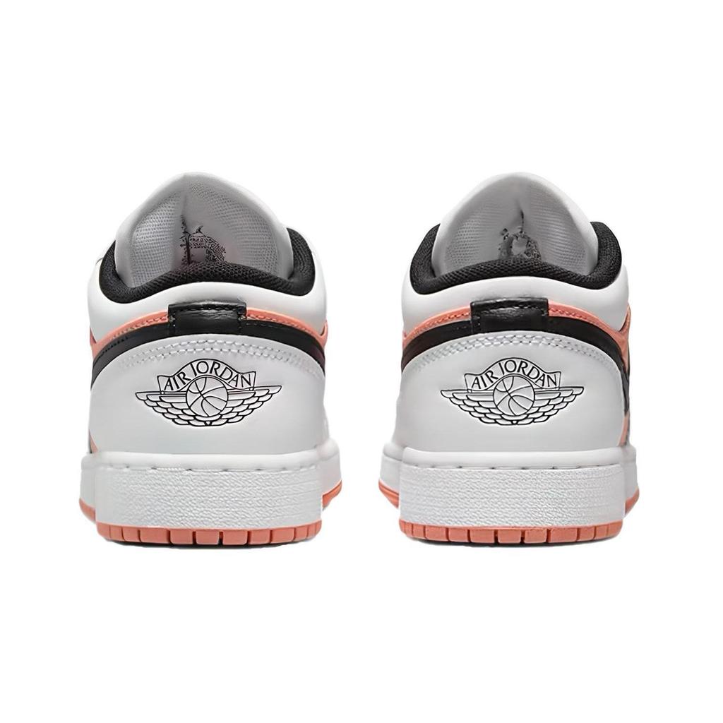 Air Jordan 1 Low GS Light Madder Root White Black Leather GS Retro Sneakers DM8960-801