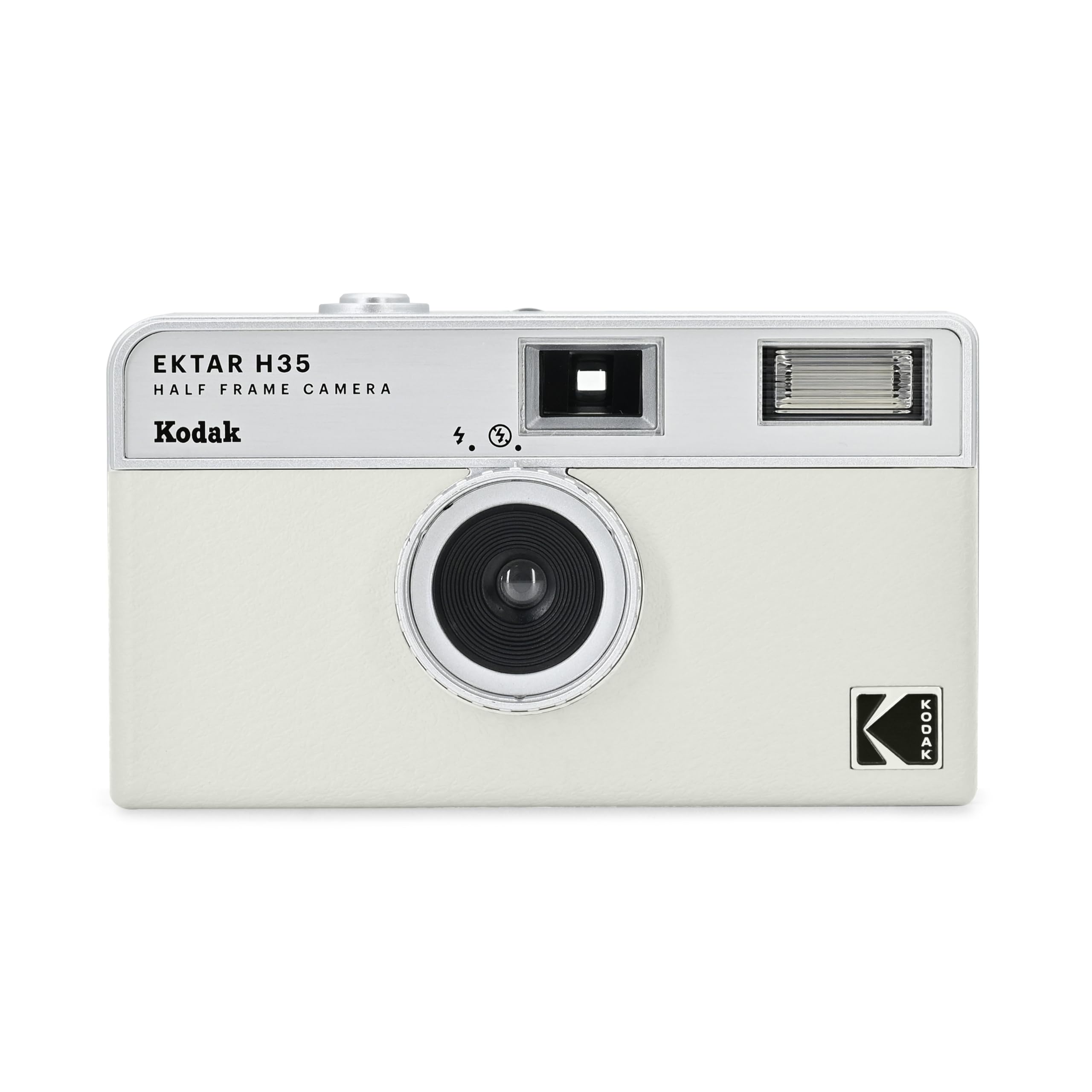 

Kodak H35 Film Focus Easy to Use and AAA batteries not EKTAR Half-Frame Camera, 35mm, Reusable, Free, Lightweight, (White) (Film included)