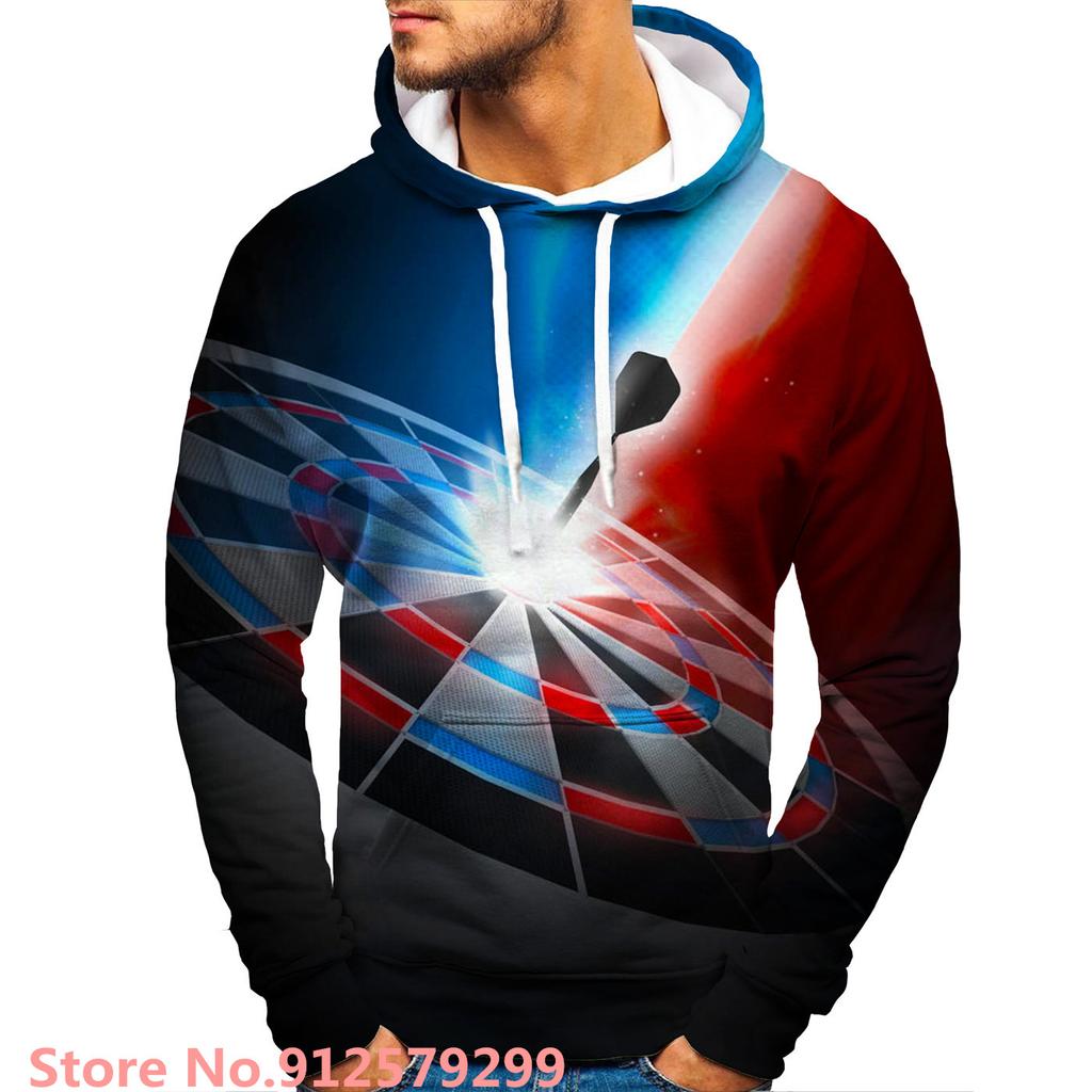 Dart Board Design Hoodies Fashion 3D Printed Sweatshirts Game Harajuku Hip Hop Hoodie Casual Pullover