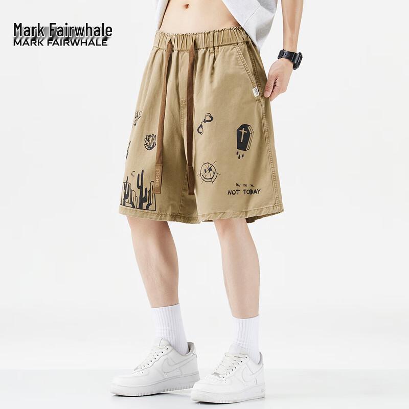 Mark Fairwhale Men s New Summer Cotton Casual Shorts S