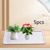 5Pcs Planter Saucer Trays Decoration Rectangular Multifunction Flower Pot Tray