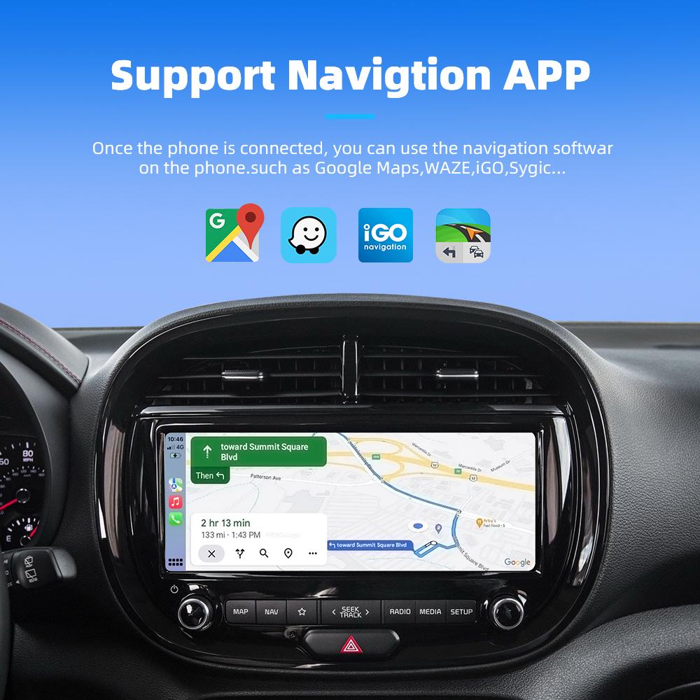 Universal Wireless Carplay Adapter Carplay Android Auto 2in1 USB&Type-C Dual Connector Carplay Box Plug And Play Car Accessories