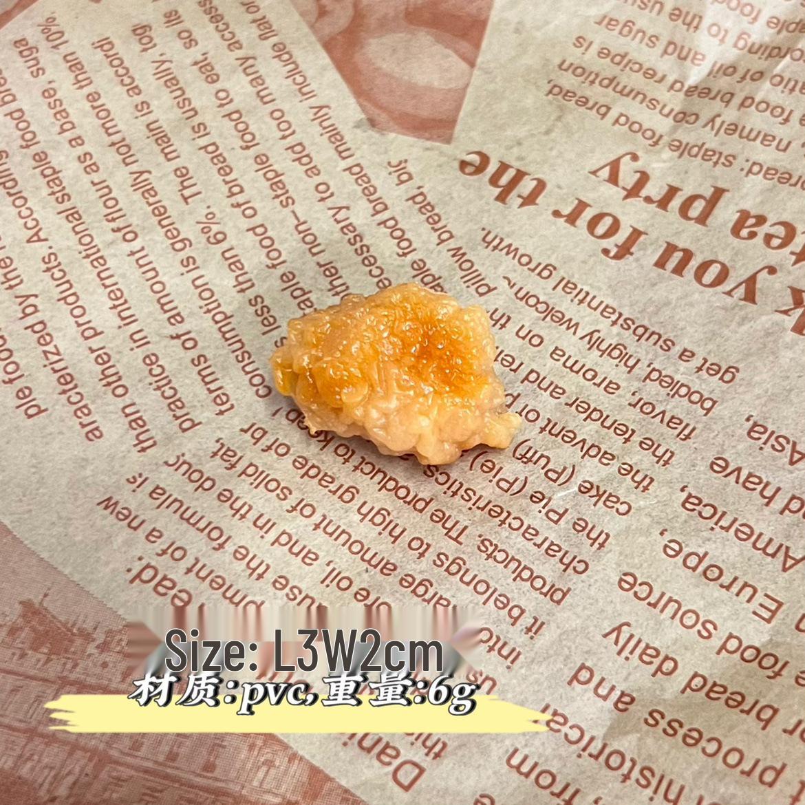 Набор-симулятор жареной курицы и картофеля фри: Пищевые украшения для демонстрации и фотографии