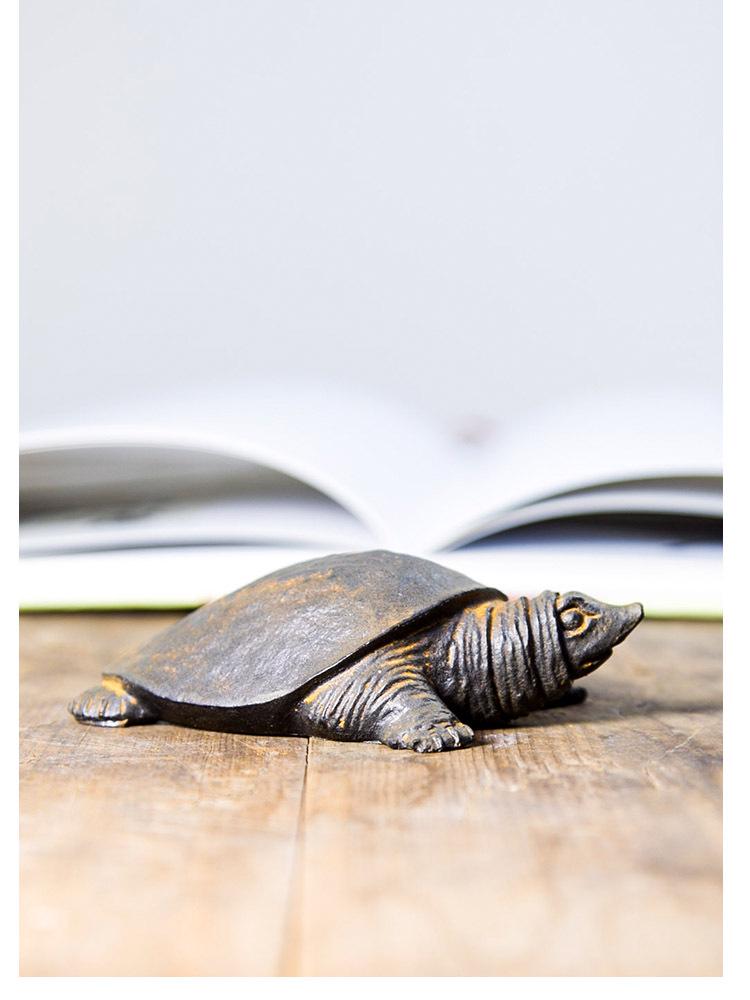 Handmade Retro Chinese Divine Turtle Ornament for Home or Office Decor