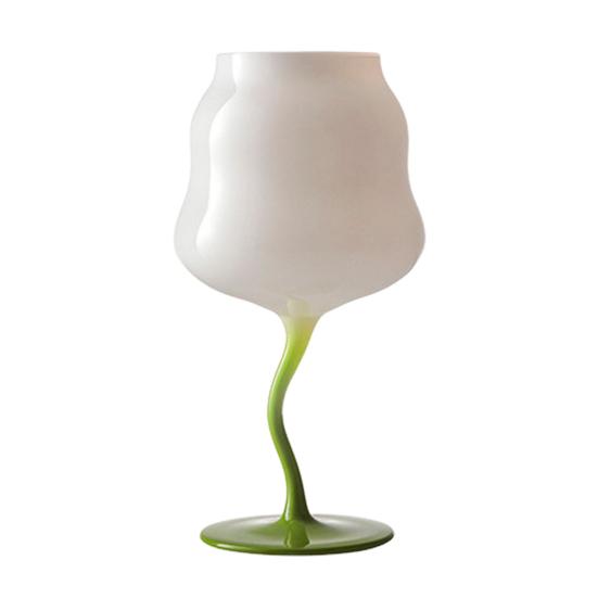 Yangyizhi Glass Goblet, Wave Cup, Creative Decorative Cocktail Glassware, Novelty Bar Goblet Tool for Wine Cocktails Juices