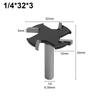 LAVIE 1Pz Gambo 8mm 3 Taglienti Frese per Slot a T Fresatrice Tagliente Dritto Manico da Taglio per Legno Lavorazione del Legno