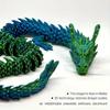 1pc Exquisite 3D Printed Chinese Dragon Ornament - Flexible Joints for Customizable Poses - Unique Anime-Inspired Collectible