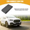 Partuto 31x16x5cm Universal Car Armrest Box Pad Car Armrest Booster Pad Waterproof Faux Leather Gray 1pc 12.20"x6.30"x1.97" - -