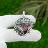 Natural Rhodonite Gemstone Indian Jewelry 925 Sterling Silver Pendant For Women