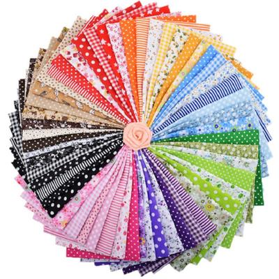 DFsucces Cute Striped Cloth Set of Floral Decorative Patchwork Mixed Colors Fabric, Cotton, Set, 56, Pattern, 100% Cotton, Cloth, Scandinavian,