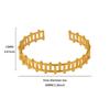 Bracelet jewelry stainless steel hollow line geometric bracelet women wide edge fashion personality exaggerated jewelry