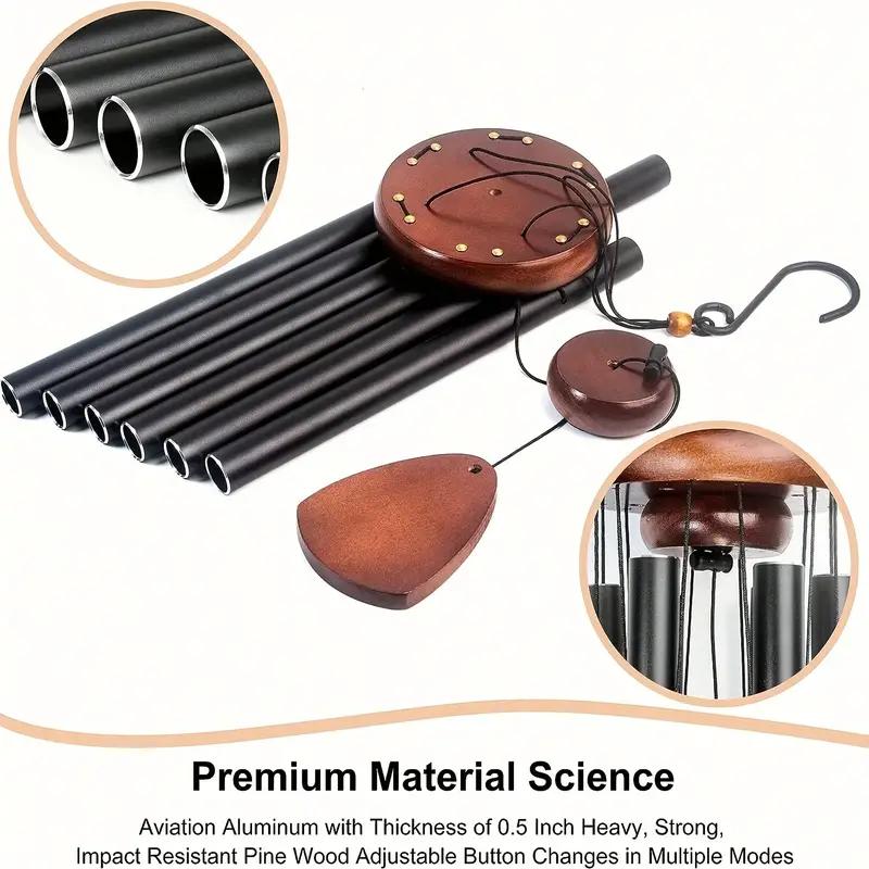 Retro aluminum tube wind chime metal home decoration pendant outdoor condolence bell