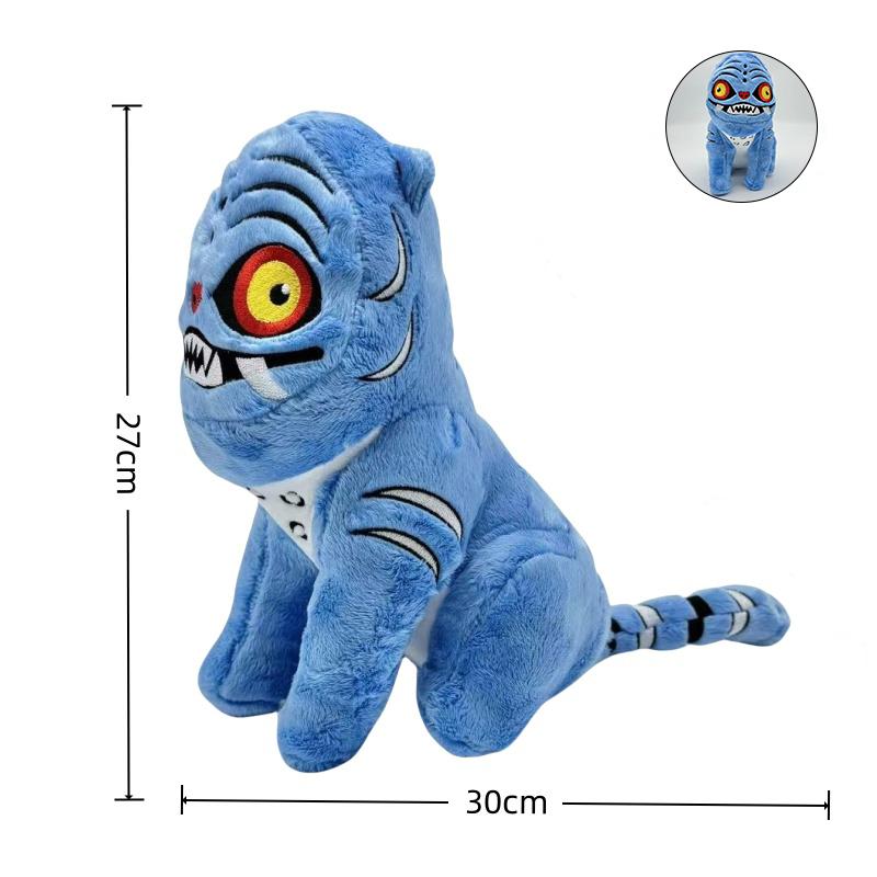 New Demon Tiger Plush Toy Hunters Kpop Soft Toy Blue Tiger Plushie Doll K Pop Stuffed Plushie Toy Christmas Birthday Gift