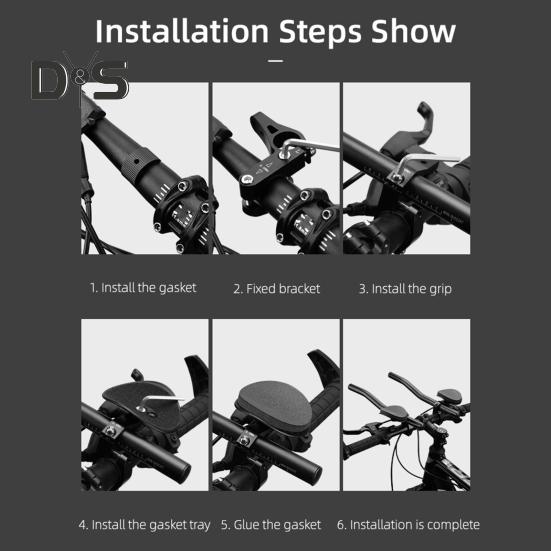 1 par de apoio de braço para bicicleta, guidão de MTB, estrada, mountain bike, barra aerodinâmica, alça de relaxamento, leve, liga de alumínio, ciclismo, apoio de braço, barra, acessórios para bicicleta