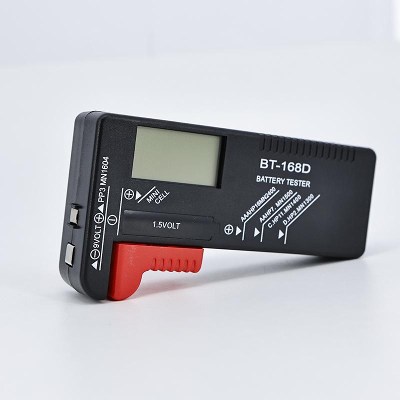 BT-168D Цифровой тестер Универсальный цифровой ЖК-тестер AA AAA CD 9V 1.5V Тестер напряжения таблеточных батареек Инструменты