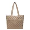 Large Diamond Lattice Cotton Padded Women's Tote – Autumn/Winter Casual Fashion Handbag