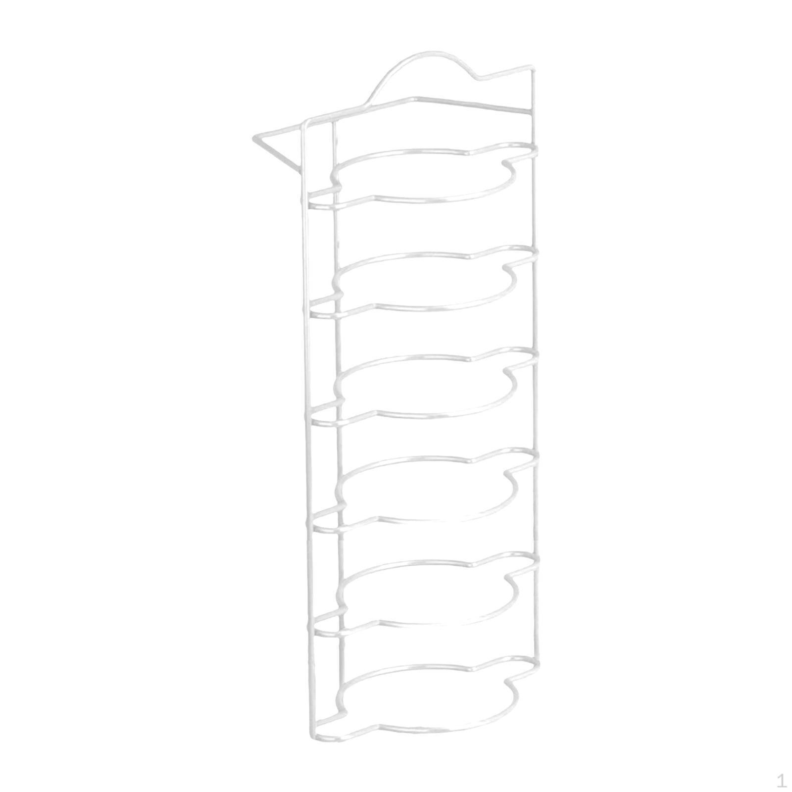 

Розширювані полиці для зберігання посуду на стільницю, 6-рівнева багатофункціональна кухонна стійка для дому білий