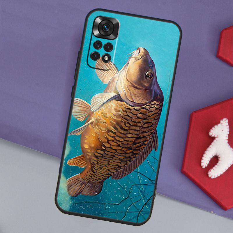 Carp Fishing Funda For Xiaomi Redmi Note 14 13 Pro 12 11 9 10 9S 10S 11S 12S Redmi 14C 10C 12C 13C Case