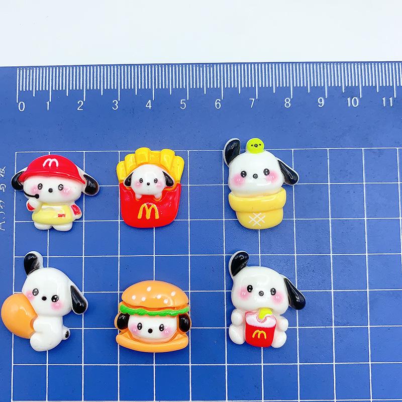 Pochacco McDonald's Cartoon Haarspangen & Handyhülle DIY Harz Zubehör Set