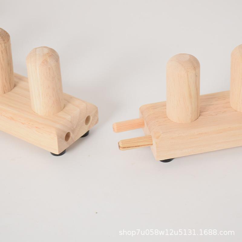 Wooden Knitting Loom & Yarn Rack for Scarves & Blankets