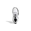 adidas Lockdown J Fabric Slip Resistant Abrasion Resistant Mid Top Children's Basketball Shoes White Black Unisex GZ3084