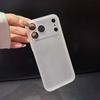 Ultra-dünne matte Silikonhülle für iPhone Air 17 16 15 14 13 Pro Max Weiche TPU-Rückabdeckung für iPhone 16 15 14 Plus Hülle