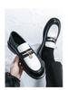 Men's Plus Size Leather Slip-on Loafers: Formal & Casual Thick Sole Shoes