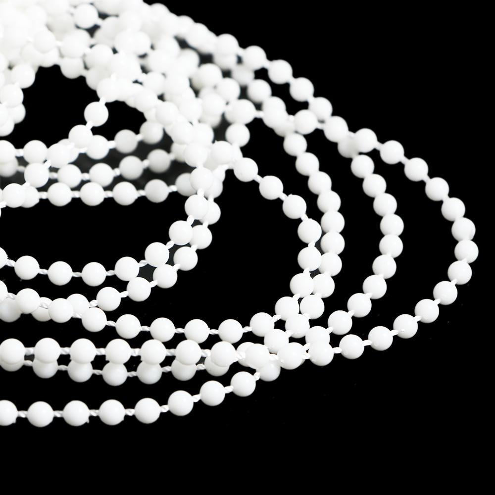 Accessories White With Connectors Blind Beaded Chain Curtain Bead Rope Chain Pull Cord Blind Chain