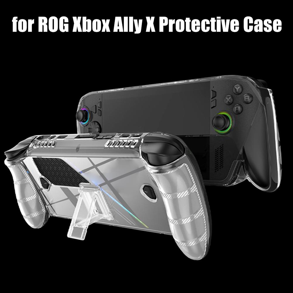 TPU Case Protective Cover For ROG For Xbox Ally X Handheld TPU Protective Case Console Shell Full Protection With Stand Base