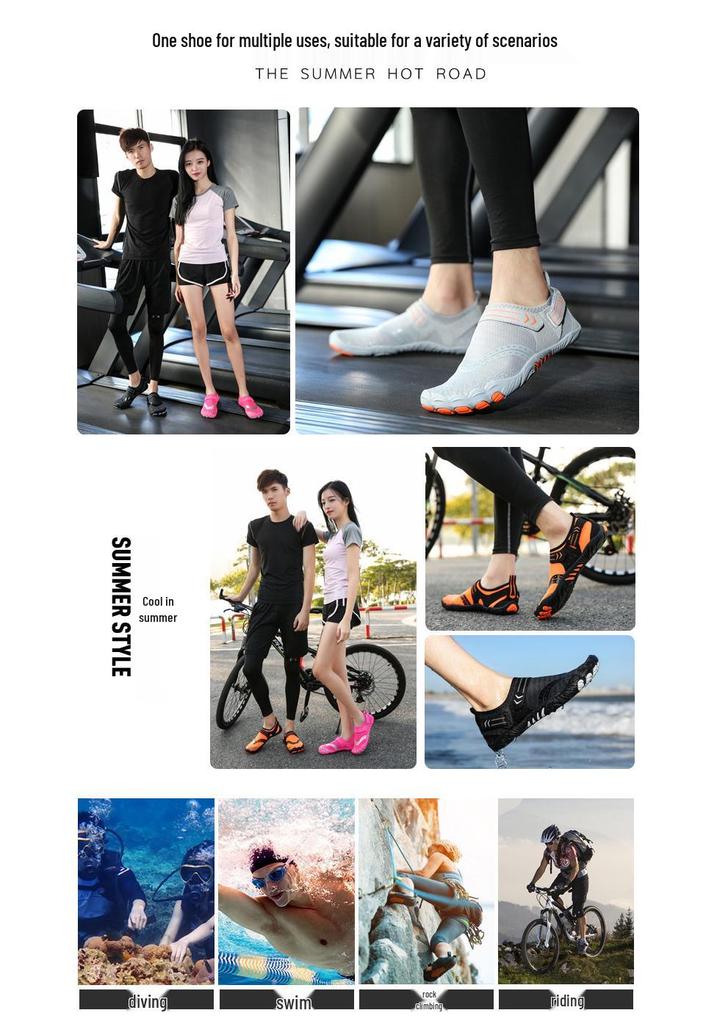 Lightweight Indoor Fitness Shoes for Gymnastics, Yoga, and Squats - Soft Sole Five-Finger Design for Men and Women