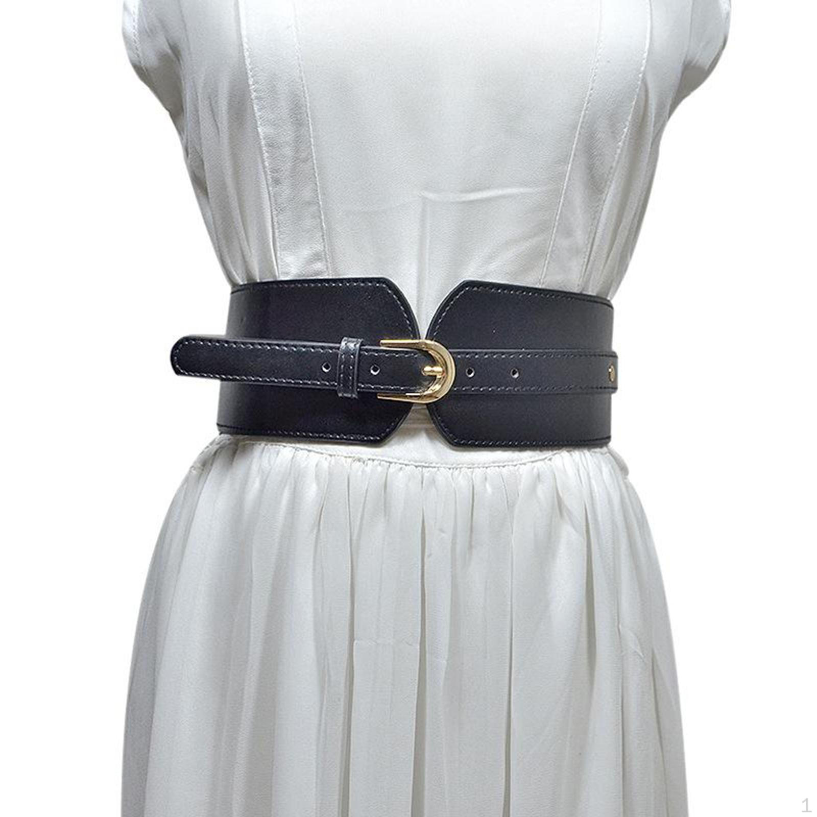 Широкий Модный Широкий Кожаный Пояс Стиль Оби Регулируемая Пряжка