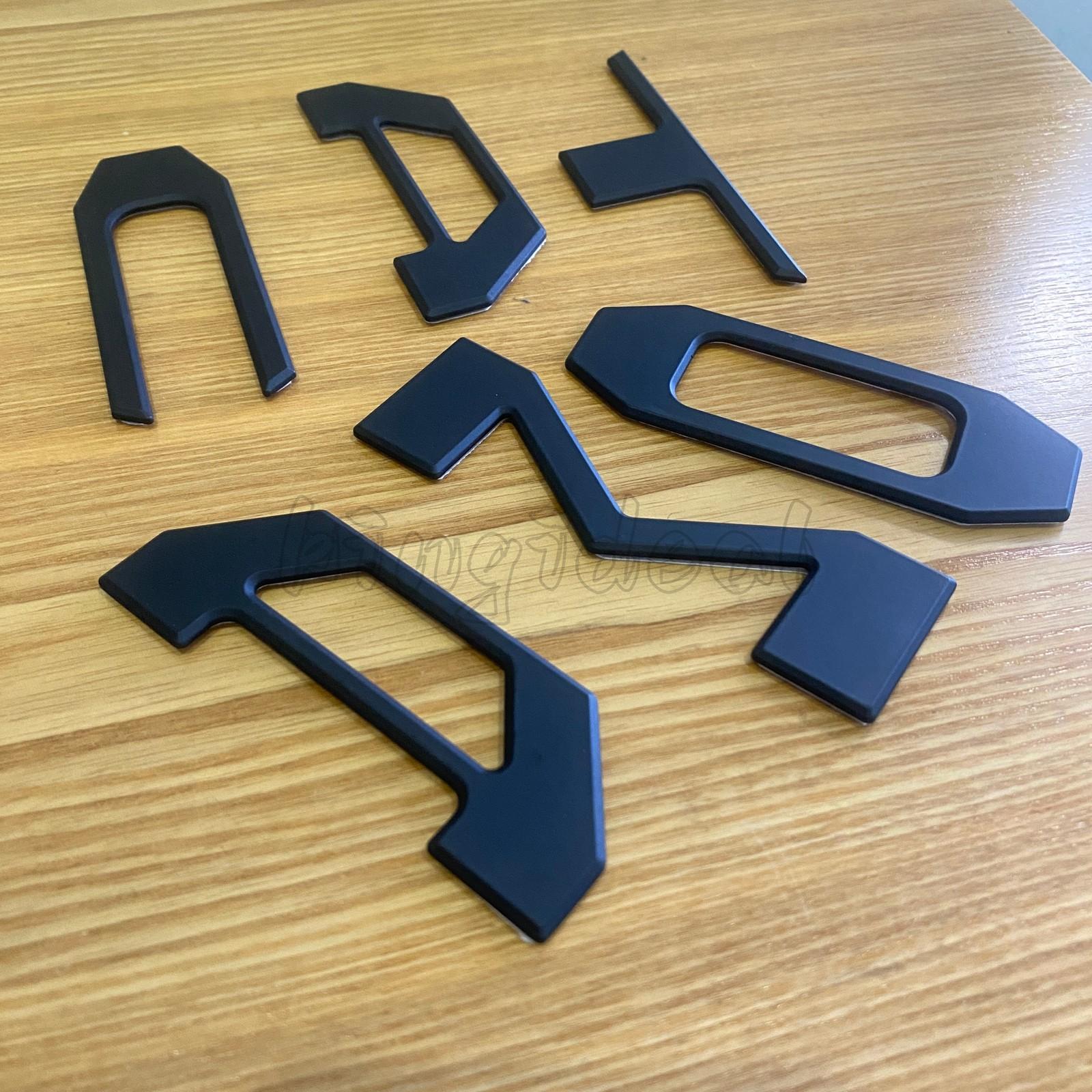 3D Tailgate ert Letters Emblem For 2016- Tacoma Rear Decals, Matte Black