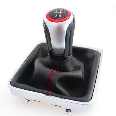 For VW Passat B6 2005-2010 New Gear Shift Knob 5 / 6 Speed MT Lever Change Stick with Gaiter Boot Cover Car Styling Accessories