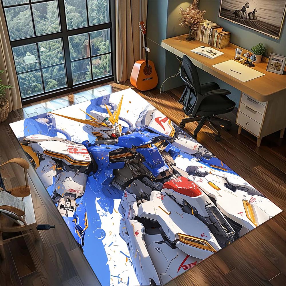 

Gundam MS-06S Char s Zaku Red Comet Design Rug Carpet Large Area Rug Non Slip Washable Floor Mat Gamer Room Bedroom Home Decor 60x90cm