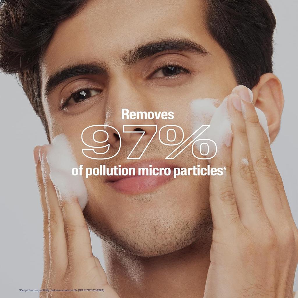 Cetaphil Hydrating Foaming Face Wash 236ml for Men Women Gentle Deep Clean Pollution Defense